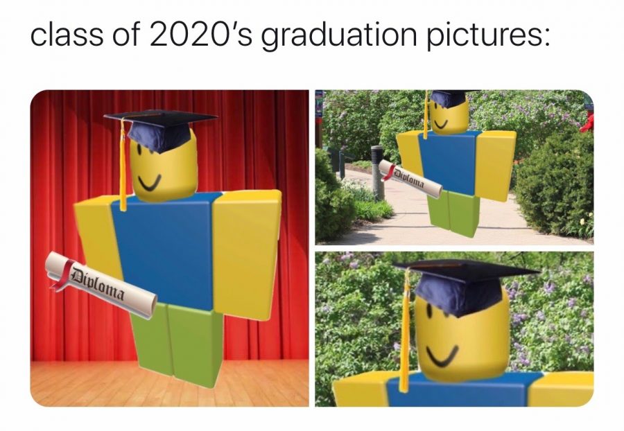 Many+2020+graduates+have+made+jokes+on+social+media+about+having+an+online+graduation+ceremony+through+the+online+game+Roblox.