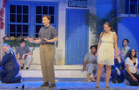 Lauren, as Harry, sang and played the guitar in Mamma Mia. 